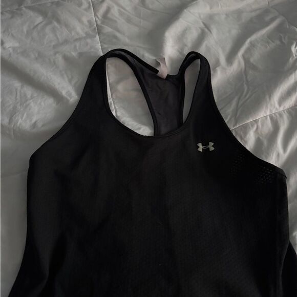 Under Armour Black Fitted Sleeveless Tank Top - Picture 9 of 11